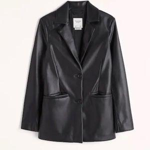 Vegan Black Oversized Blazer
